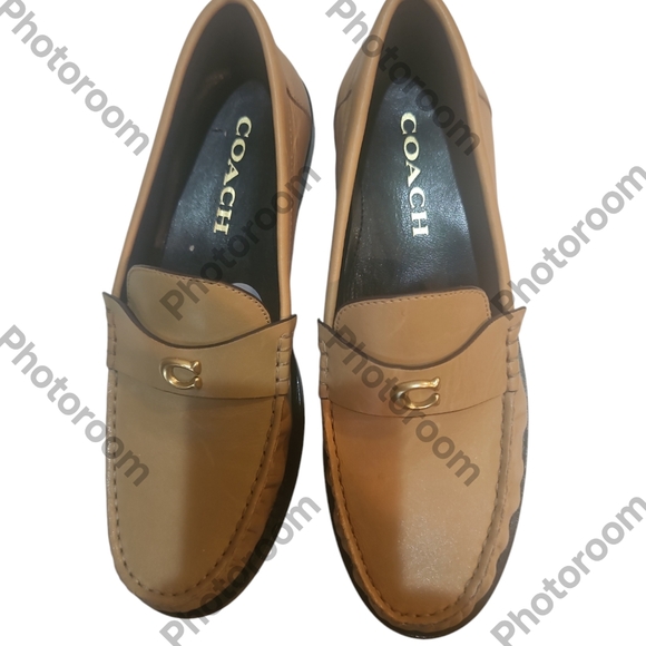 COACH Women Jolene Slip on Loafer Flat Toffee Brown Preppy Size 7B CK 017 - Picture 8 of 9